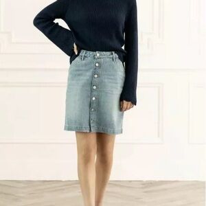 Rachel‎ Parcell Button Front Jean Skirt sz XXL